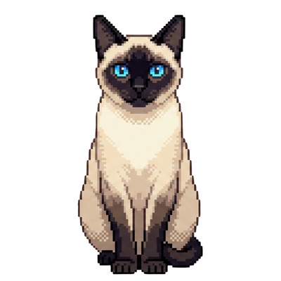 Custom Pixel Art Cat